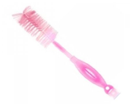 Escova Limpa Mamadeira e Bico 2 Em 1 Multikids Soft Clean Rosa