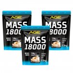 3X MASS 18000 (3Kg) - Baunilha
