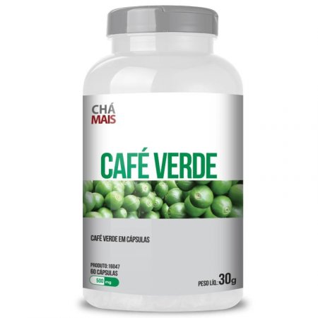 Café Verde 500mg Chá Mais 60 cápsulas