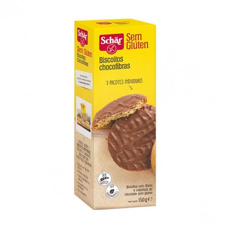 Biscoito de Chocolate Schar sem Glúten Digestive 150g