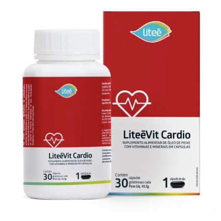 LiteeVit Cardio Multivitamínico Com Ômega3 30 Cápsulas Gelatinosas
