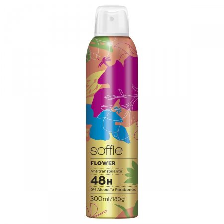 Desodorante Aerossol Antitranspirante Soffie Flower com 300ml