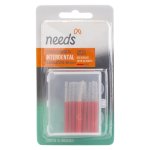 Escova Interdental Needs Cilíndrica Extra Fina cor Vermelho com 3 mm