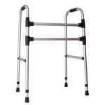 Andador Fixo 2 Barras Prata -  Sequencial