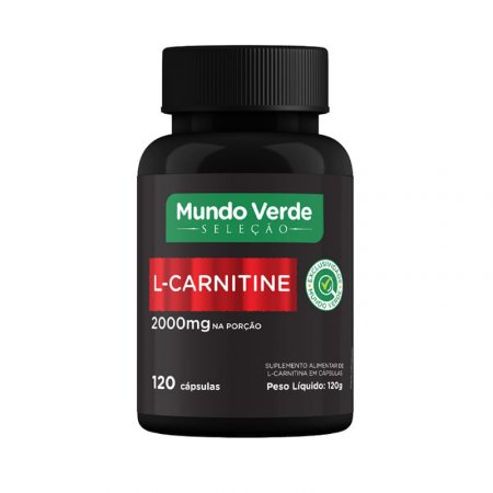 L Carnitine Mundo Verde Seleção 2000mg com 120 cápsulas