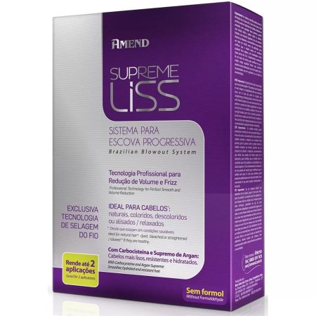 Kit Amend Supreme Liss Escova Progressiva