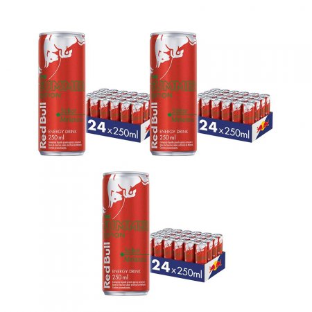 Energético Red Bull Energy Drink+Melancia, 250ml (72 latas)