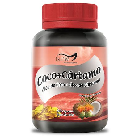 Oleo de Cartamo + Coco 1000mg 60 Cápsulas
