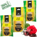 Hibisco Chá 100% Natural só Flores Kampo Ervas 3und 60g cada