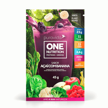 One Nutrition Acaí com Banana sch 45g - Pura Vida