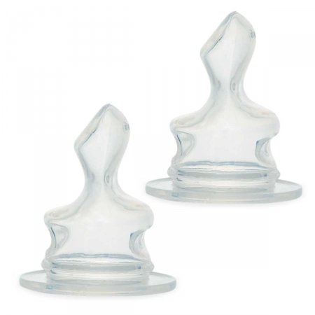 Bico de Mamadeira de Silicone Neopan Boca Larga Ortodôntico Nº2 com 2 Unidades