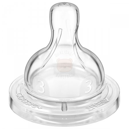 Bico para mamadeira nº 3 Fluxo Médio 2pçs (3m+) - Philips Avent