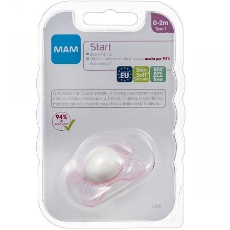 Chupeta START 0-2 Meses Rosa MAM 2208