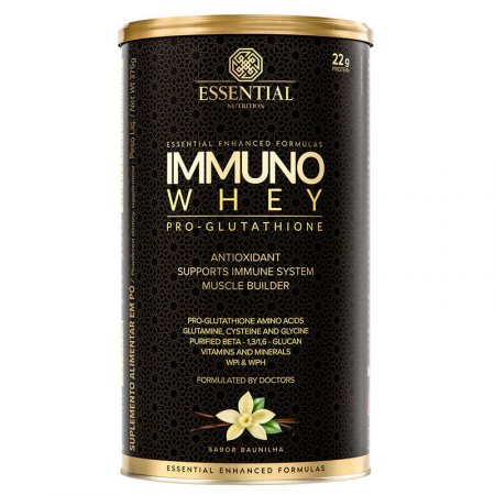 Immuno Whey Pro Glutat Essential Nutrition Baunilha 375g