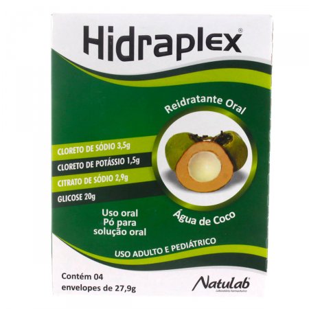 Hidraplex Sabor Água de Coco em Pó com 4 envelopes de 27,9g
