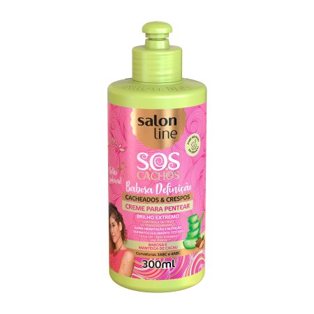 Creme Para Pentear Salon Line Cacheados & Crespos S.o.s Cachos Babosa 300g