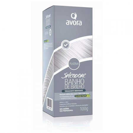 Tonalizante Avora Banho de Brilho Platina 100g