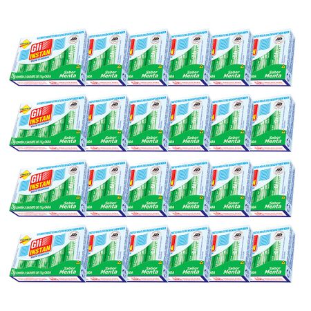 Kit 24 Unid. Gli-Instan Menta Glicose Instantânea Lowçucar