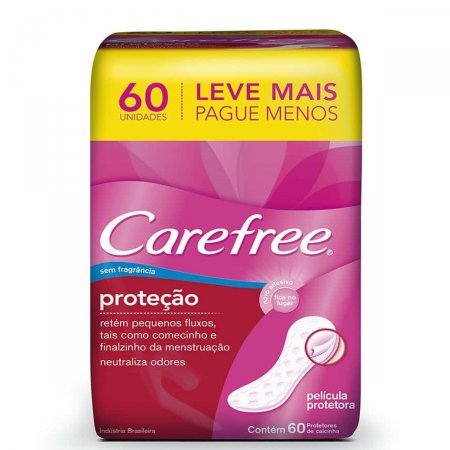 Protetor Diário Carefree Proteção sem Perfume
