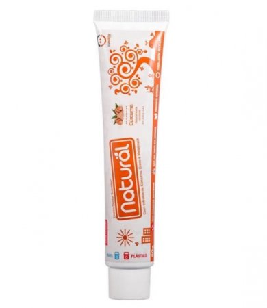 Pasta de Dente Natural Vegana de Cúrcuma 80g