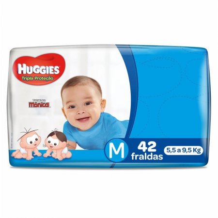 Fraldas Descartáveis Huggies Tripla Proteção Meguinha - M42