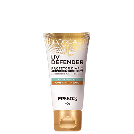 LOréal Paris UV Defender Antioleosidade FPS 60 Média - Protetor Solar Facial 40g