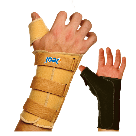 Imobilizador Tala de Pulso e Polegar - Cor Preto