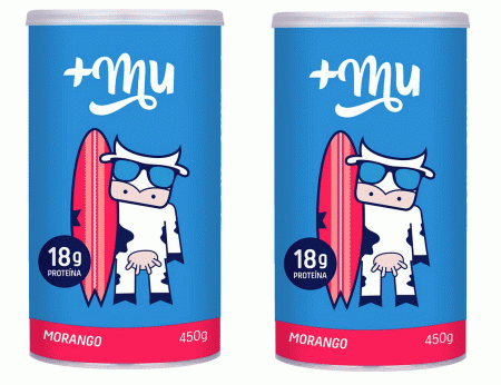 Kit com 2 Potes Morango Tradicional 450g +Mu