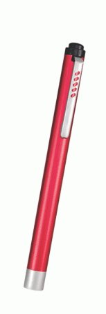 Lanterna Clínica de LED Radiantlite II MD Vermelha 14cm x 1,2 cm