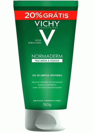 Sabonete Liquido Vichy Normaderm Gel de Limpeza Profunda 20% 150g