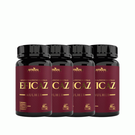 Eficaz Mulher 60 Capsulas 500 Mg 4 Unidades Estimulante - Linduras