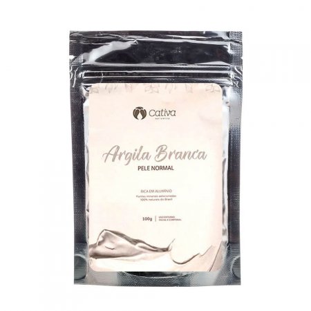 Máscara Facial Cativa Natureza  Natural de Argila Branca 100g