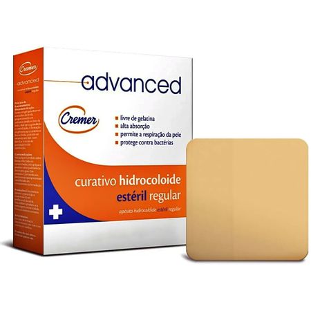 Curativo Hidrocoloide Advanced Estéril Regular - 10X10 - Cremer