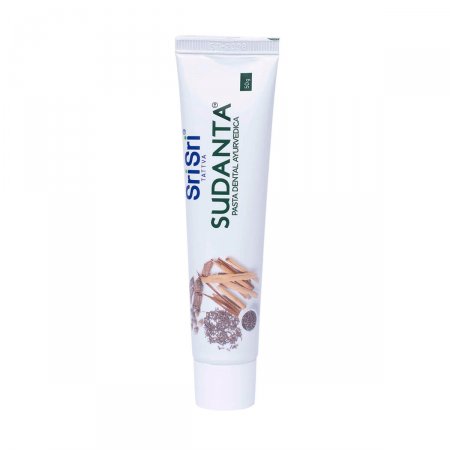 Pasta de Dente Sri Sri Sudanta Ayurvedica 100% Natural sem Flúor com 50g
