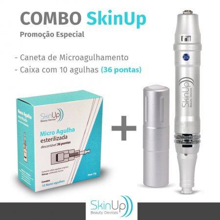 Combo Skinup Dermapen + 10 Agulhas 36 pontas