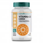 Vitamina D3 2000 UI Nutralin com 60 comprimidos