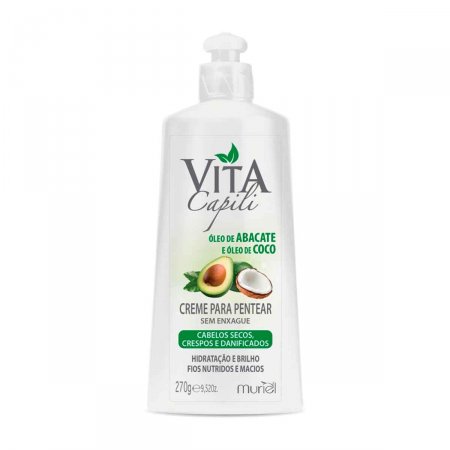 Creme para Pentear Vita Capili Óleo de Abacate com 270g