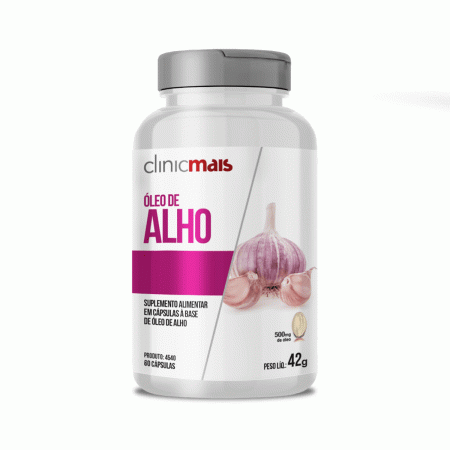 Oléo De Alho 60 Capsulas - Clinic Mais