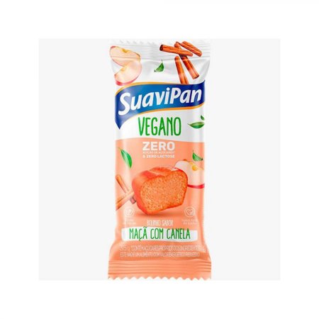 Bolinho Vegano Zero Açúcar Maçã Com Canela 35g Suavipan