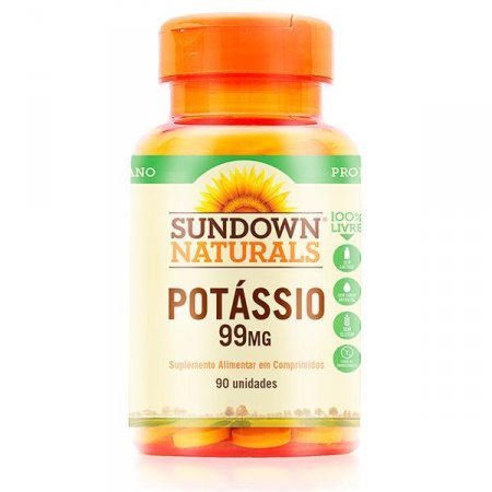 Potássio Sundown Vitaminas 99mg com 90 Cápsulas