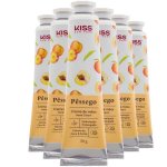 Kit 6 Creme de Mãos Hidratação Prolongada Pêssego 30g Kiss NY