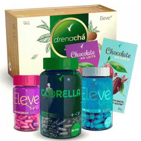 Kit Eleve Hair + Clorella + Maca Peruana + Drenachá