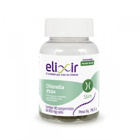 Chlorella Dtox Elixir 850mg com 90 comprimidos