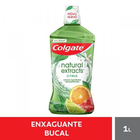 Enxaguante Antisséptico Bucal Colgate Natural Extracts Citrus Zero Álcool com 250ml