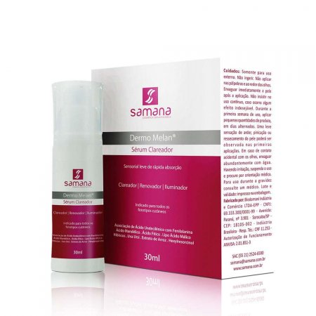 Samana Sérum Clareador Dermo Melan Home Care 30ml