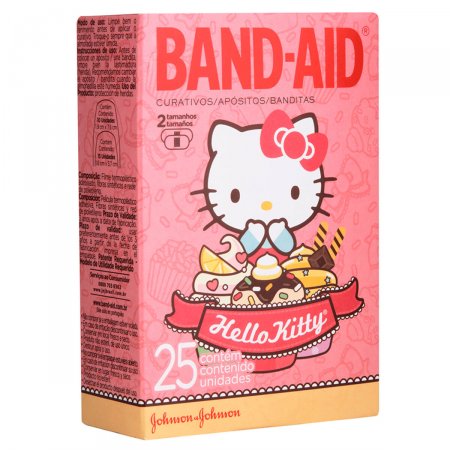 Band-Aid Curativos Hello Kitty com 25 unidades