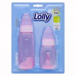 Kit 2 Mamadeiras Clean Rosa Lolly