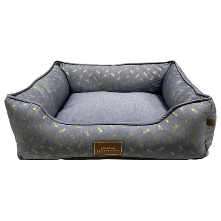 Cama para cães e gatos Abacaxi Blue - Fábrica Pet Cama para cães e gatos Abacaxi Blue  P - Fábrica Pet