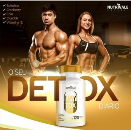 Emagrecedor Detox Daytox Natural 120 Capsulas 500mg - Linduras