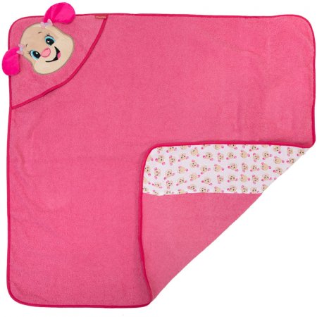 Toalha Bordada com Capuz Fisher-Price Cachorrinha